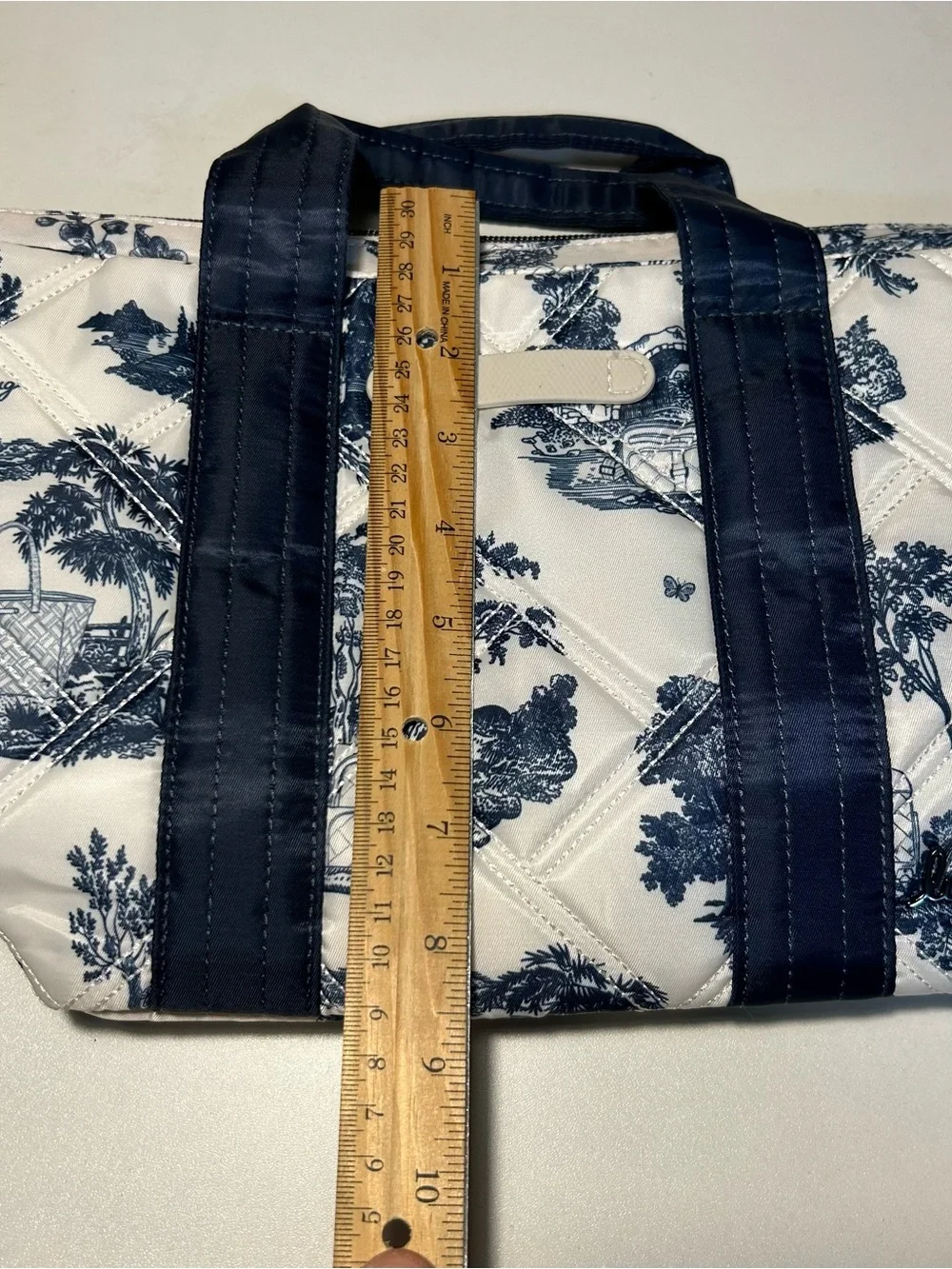 Lug Storybook Blue White Dory LE nylon tote crossbody removable strap NWOT